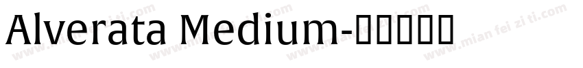 Alverata Medium字体转换